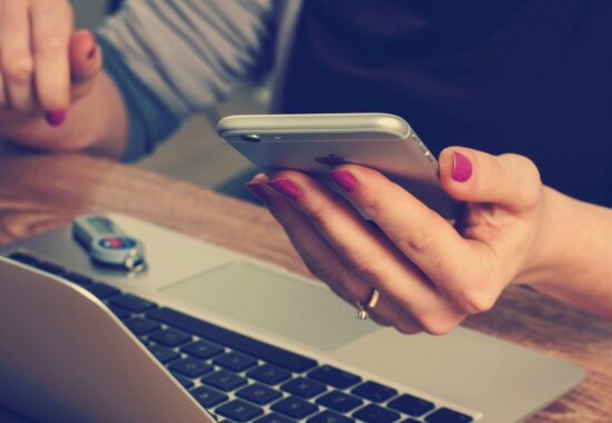 Person using their phone