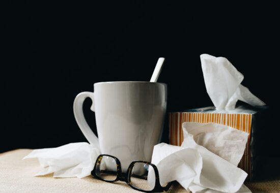 Tissues and a mug